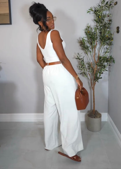 Effortless Luxe Wide-Leg Set